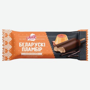 Мороженое <Беларускi Пламбiр> эскимо пломбир крем-брюле в глаз 80г Беларусь
