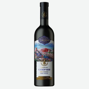 Вино Сагандзури Тбилиси Саперави Красное Сухое 0.75л