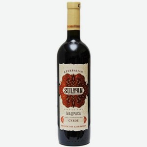Вино Султан Мадраса Красное Сухое 0.75л