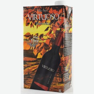 Вино Виртуозо Темпранильо Красное Сухое 1л
