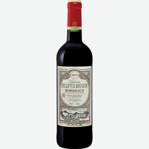 Вино Шато Бельвю Ружье AOC BORDEAUX Красное Сухое 0.75л