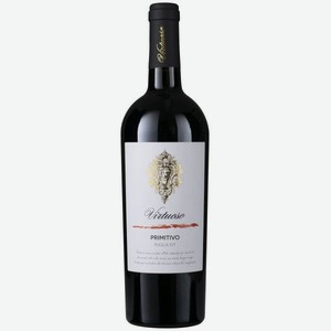 Вино Виртуозо Примитиво IGT Puglia Красное Полусухое 0.75л