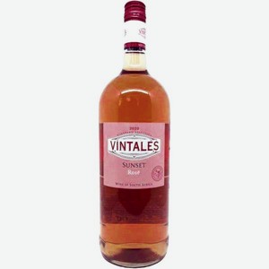 Вино Винталес Сансет WESTERN CAPE Розовое Полусухое 1.5л
