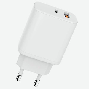 Сетевое зарядное устройство CARMEGA USB A+C 20W White (CAR-WC104)