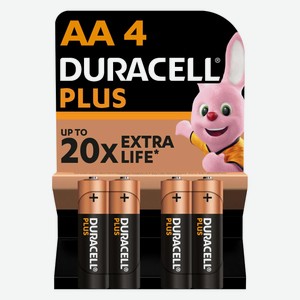 Батарейки Duracell LR6 (АА), 4 шт