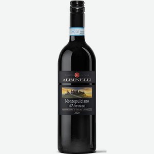 Вино Альбинелли Монтепульчано д`Абруццо DOC Красное Полусухое 0.75л