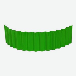 Ограждение для клумбы Greengo  Волна , 110х24 см, ярко-зеленое (3185477)