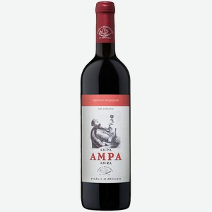 Вино Амра красное полусухое 11% 750мл