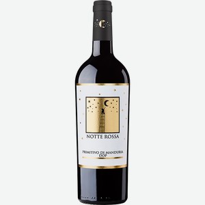 Вино Notte Rossa Примитиво Мандурия красное полусухое 14% 750мл