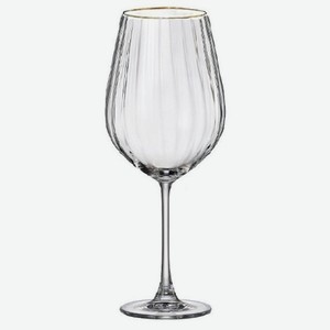 Набор бокалов для красного вина Crystal Bohemia  COLUMBA OPTIC  декор  Отводка золото  500 мл, 2 шт