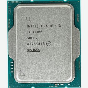 Процессор Intel Core i3 12100, LGA 1700, OEM [cm8071504651012s rl62]
