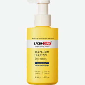 Гель для душа и умывания Лактодерм увлажняющий Комар Корея п/у, 400 мл