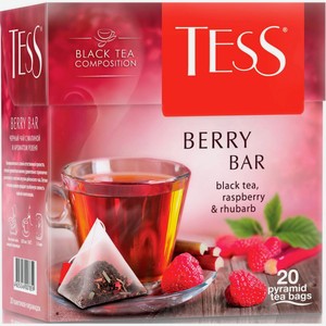 Чай черный Tess Berry bar в пирамидках