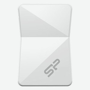 Флешка USB Silicon Power Touch T08 16ГБ, USB2.0, белый [sp016gbuf2t08v1w]