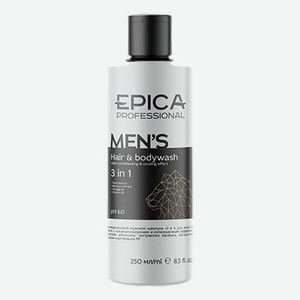 Универсальный мужской шампунь 3 в 1 Men s Hair & Body Wash: Шампунь 250мл