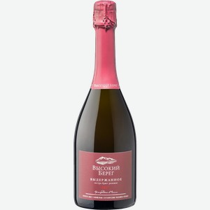 Вино Высокий берег розовое игристое экстра брют 13% 750мл