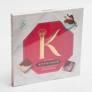 Конфеты КОРКУНОВ Коллекция шоколадных плиток, 131 г