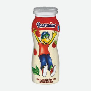 Йогурт питьевой Растишка 1,6% 90г Земляника
