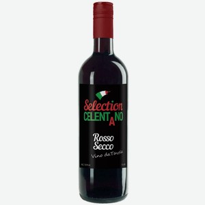 Вино Селекшн Челентано ординарное красное сухое 11,5% 0,75л