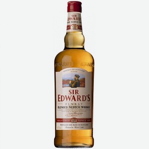 Виски Сир Эдвардс шотландский купажированный 40% 0,7л