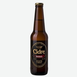 Медовуха Cidre Royal с Черной смородиной фильтрованная пастеризованная 5% 0,33л ст/б
