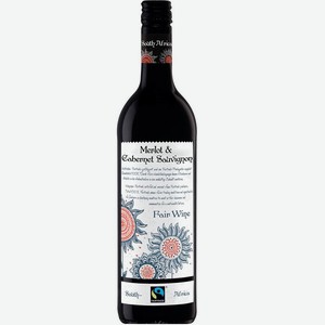 Вино Фэир Вайн Мерло Каберне-Совиньон сортовое красное сухое 13% 0,75л