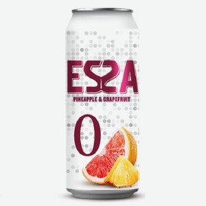 Напиток пивной ЭССА Ананаса и Грейпфрут безалкогольный пастеризованный <0,5% 0,45л ж/б