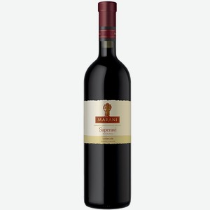Вино Марани Саперави столовое сухое красное 13,5% 0,75л