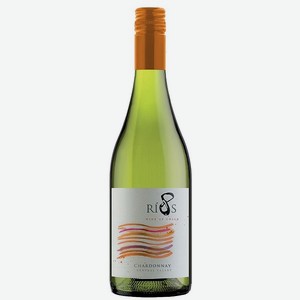 Вино 8 Риос Шардоне белое полусухое 12,5% 0,75л