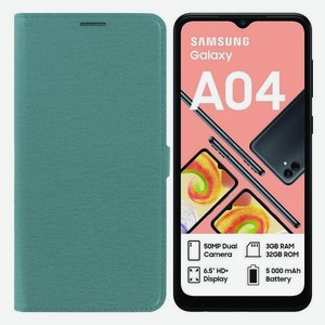 Чехол Krutoff для Samsung Galaxy A04 (A045) зеленый опал