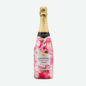 Вино игристое Monistrol Cava Brut Rose розовое брют, 0.75л Испания