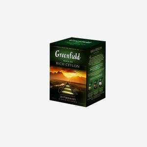 Чай черный Greenfield Rich Ceylon пирамидки 20х2 г