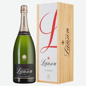 Шампанское Lanson le Black Label Brut, 1.5 л., 1.5 л.