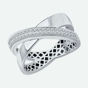 Кольцо SOKOLOV Diamonds из белого золота с бриллиантами 1012539-3, размер 16.5