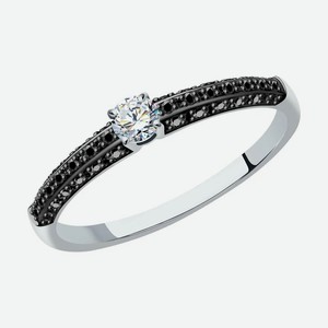 Кольцо SOKOLOV Diamonds из белого золота с бриллиантами 7010085-3, размер 16