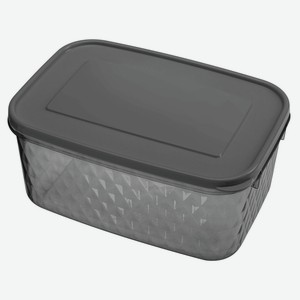 Контейнер для продуктов Phibo Кристалл черный, 1,3 л