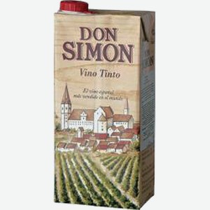 Вино Дон Симон Столовое крас. сух. 11% 1 л т/п /Испания/