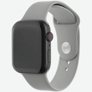 Ремешок InterStep Sport для Apple Watch 42mm/44mm, силикон, светло-серый (HWE-AWB44SPT-NP0012S-K100)