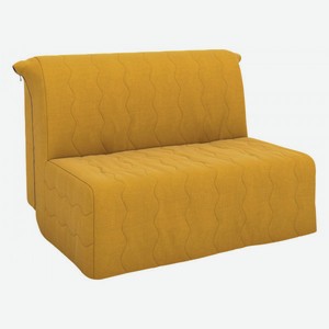 Прямой диван Бонд Желтый, рогожка 125 см