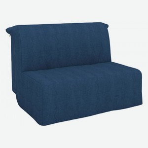 Прямой диван Бонд Синий, рогожка 125 см
