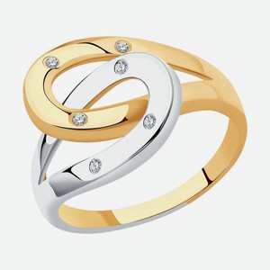 Кольцо SOKOLOV Diamonds из золота с бриллиантами 1011189, размер 16