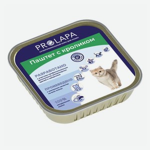 Влажный корм для кошек Prolapa Premium паштет с кроликом, 100 г