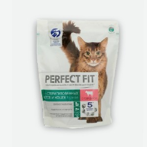 Корм  Перфект Фит , для стерилизованных кошек, для кошек с чувств пищеварением индейка, 75 г