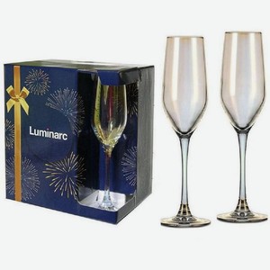 Набор бокалов для шампанского СЕЛЕСТ Золотистый Хамелеон 2шт 160мл LUMINARC(Q2882)