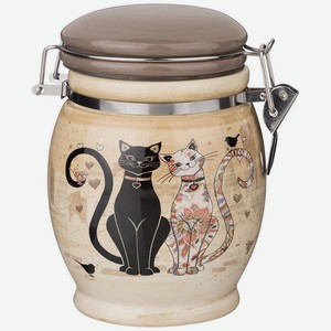 Емкость для сыпучих продуктов Парижские коты Agness 750мл 15см (358-1726)