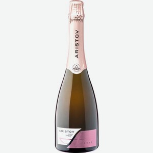 Вино Аристов розовое игристое брют 12.5% 750мл