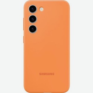 Чехол (клип-кейс) Samsung Silicone Case, для Samsung Galaxy S23, оранжевый [ef-ps911toegru]