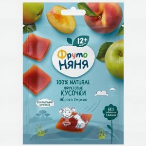 Фруктовые кусочки Фруто Няня из яблок и персиков, 53г