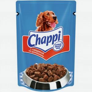 Корм для собак Чаппи говядина по-домашнему, 85г