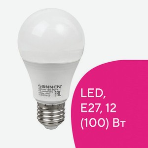 Лампа LED E27 12Вт груша теплый